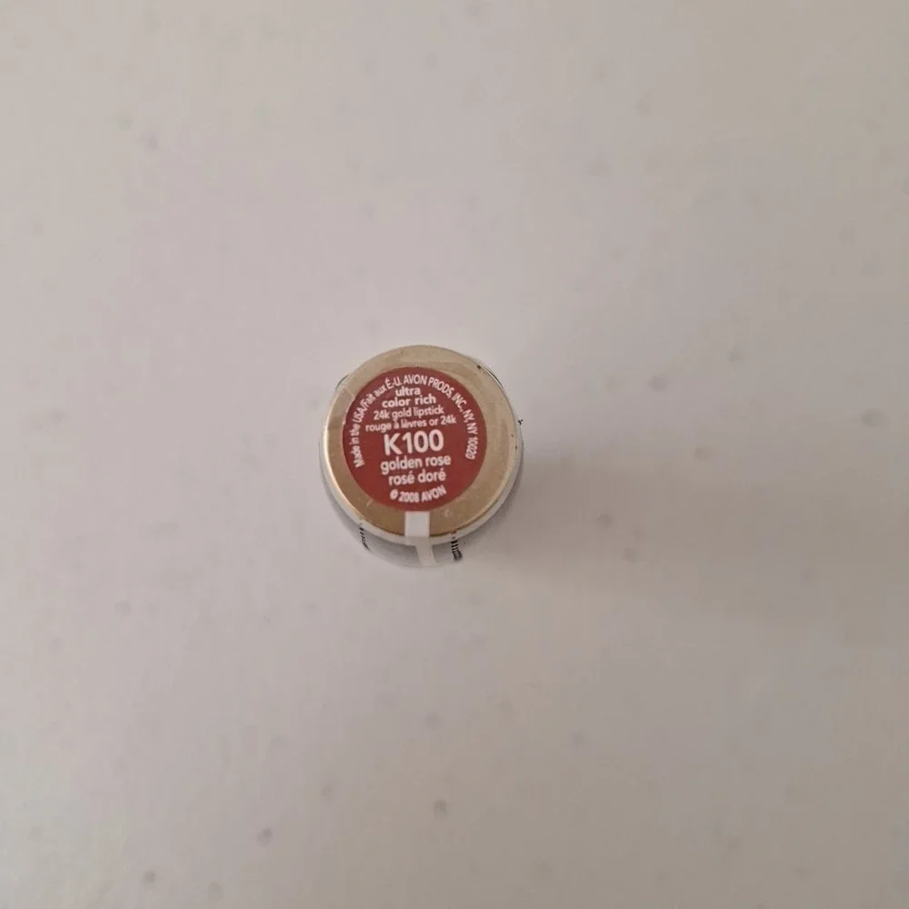 NEW Sealed AVON ULTRA COLOR rich 24K Gold LIPSTICK lip color - GOLDEN ROSE